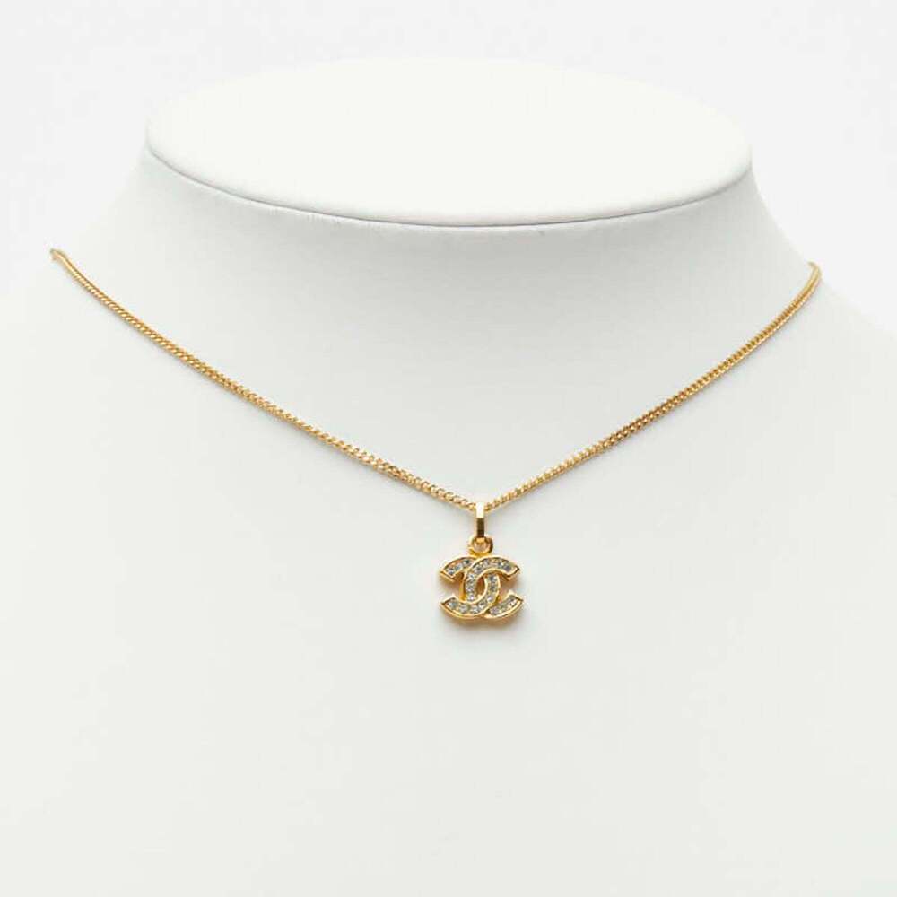 CHANEL Vintage Gold Logo Necklace - Picture 7 of 7